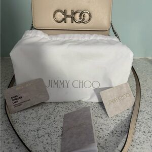 Jimmy Choo Beige Crossbody Bag